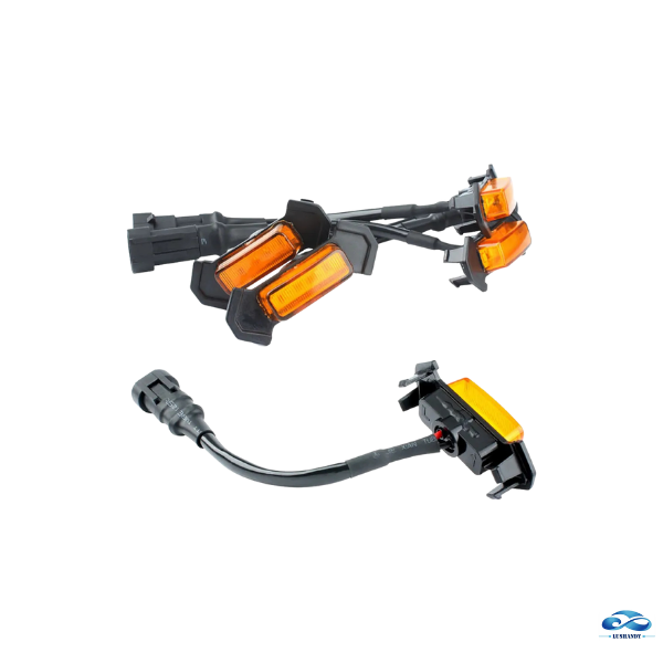 Luces Tipo Raptor Pequeñas Color Ámbar Para Parrilla Delantera De Auto 12V